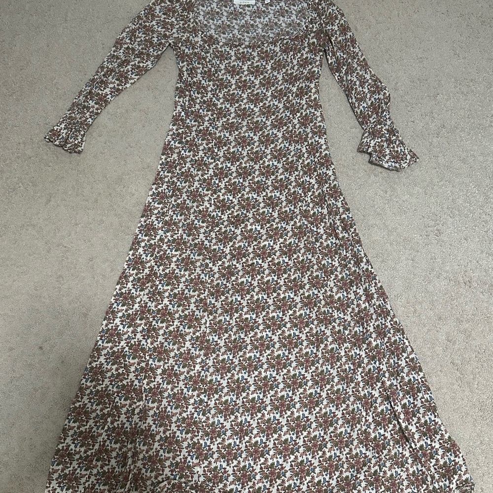 Doen Marisa Floral Long Sleeve Maxi Dress